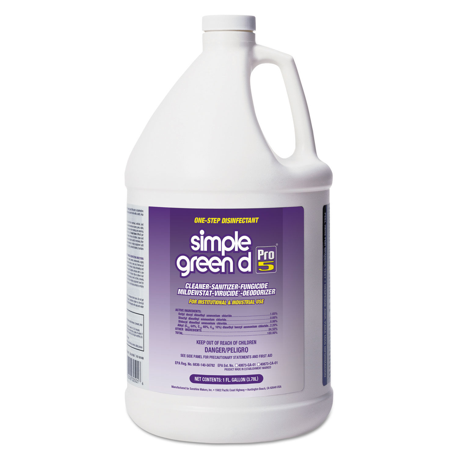 d Pro 5 Disinfectant by Simple Greenandreg; SMP30501CT