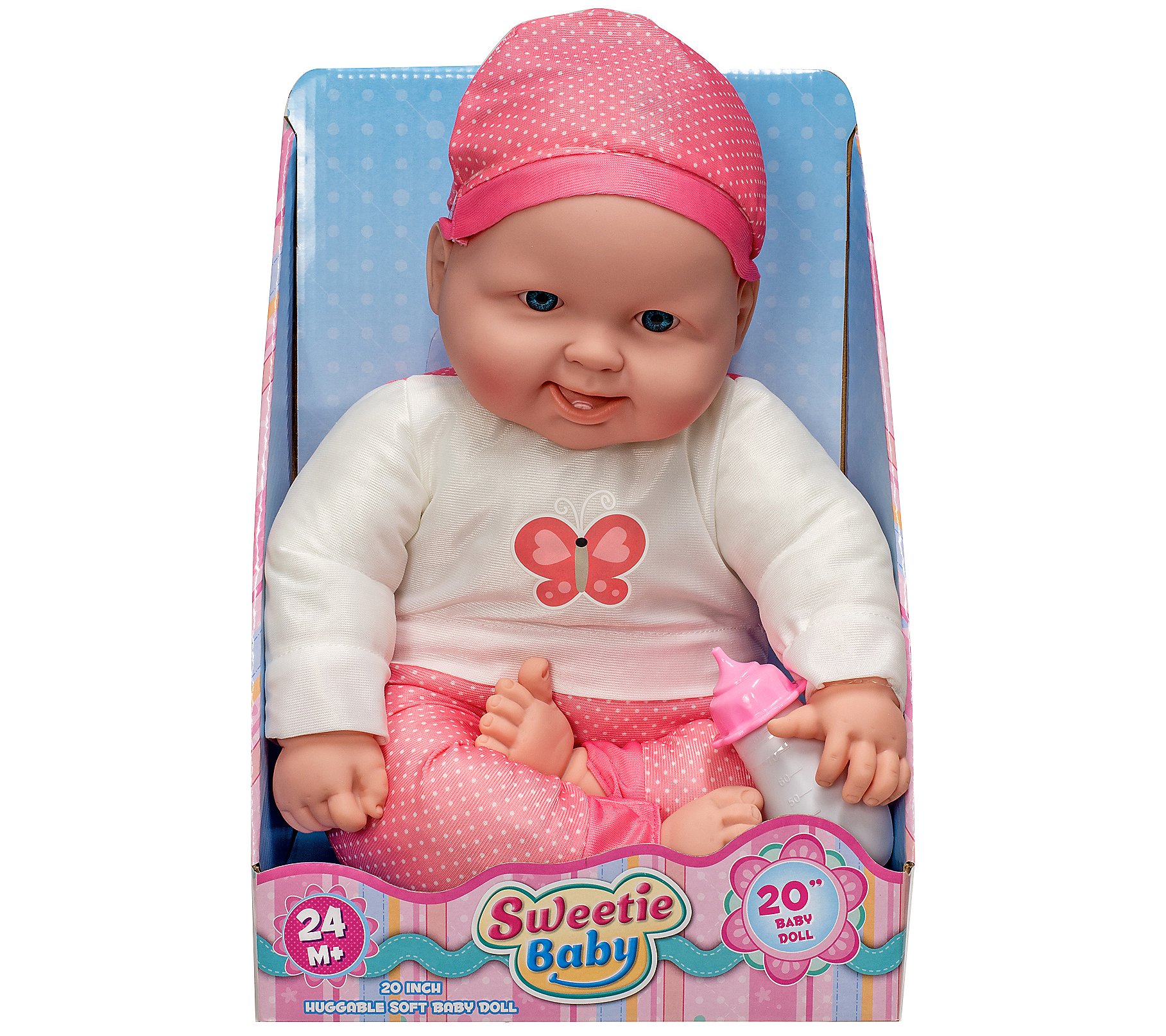 Grandex 20 Soft Baby Doll Dressed In Pink