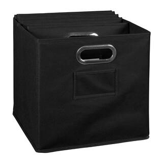 Regency 12 in. H x 12 in. W x 12 in. D Black Fabric Cube Storage Bin 6-Pack HDCHTOTE6PKBK