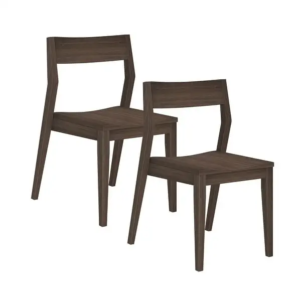 Plank and Beam Modern Solid Wood Dining Chair - Set of 2 - N/A