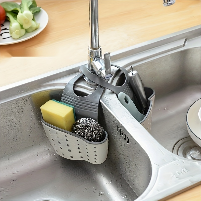 1pc Kitchen Sink Hanging Bag - Organize Your Drain, Faucet, and Dish Cloths with this Convenient Storage Solution
