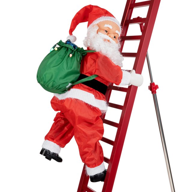 10 FT Outdoor Animated Climbing Santa