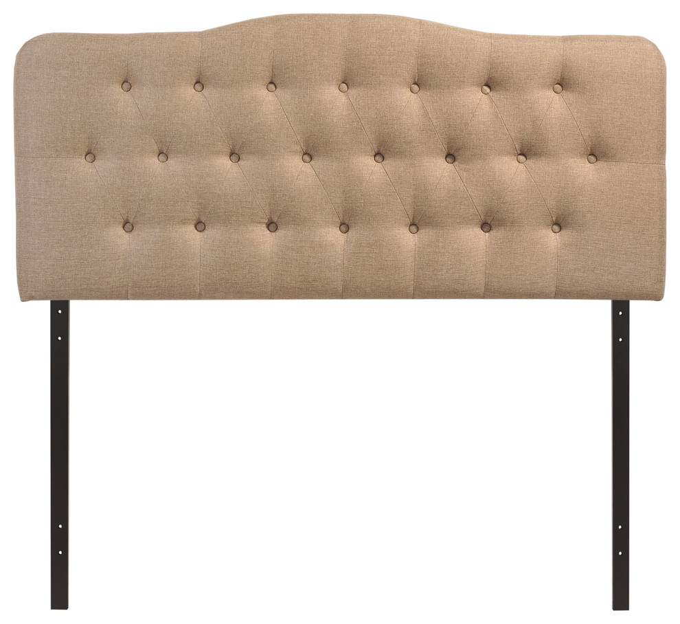 Annabel Queen Tufted Upholstered Fabric Headboard   Transitional   Headboards   by Modway  Houzz