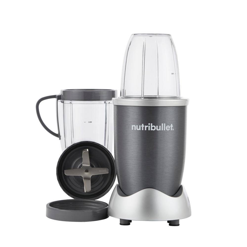 NutriBullet 24 oz. Single Speed Gray Black Jar Blender NBR-0801