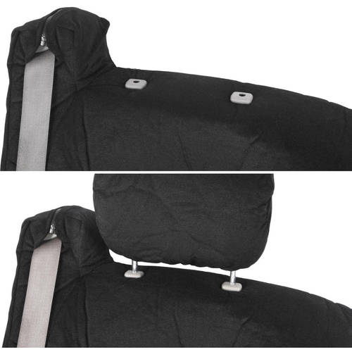 BDK Pickup Truck Seat Covers with Arm Rest and Built in Seat Belt， Encore