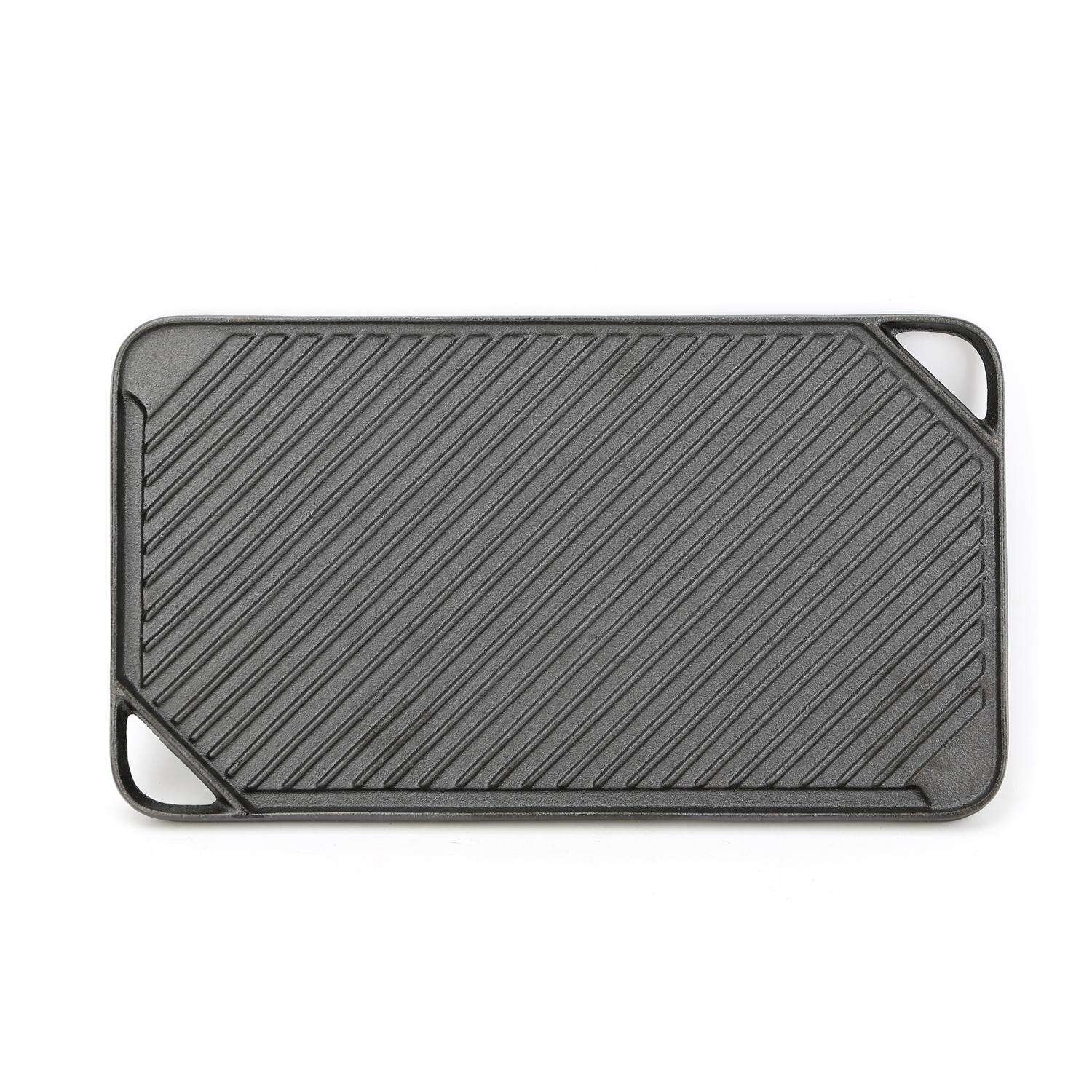 Grill Mark Cast Iron Griddle 16.75 in. L X 9.5 in. W 1 pk