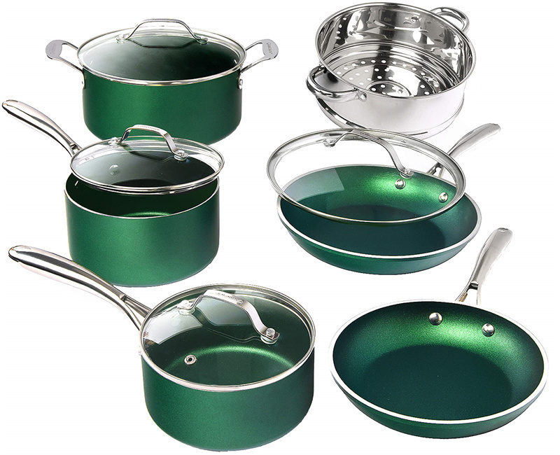 20 Piece cookware set for pots and pans