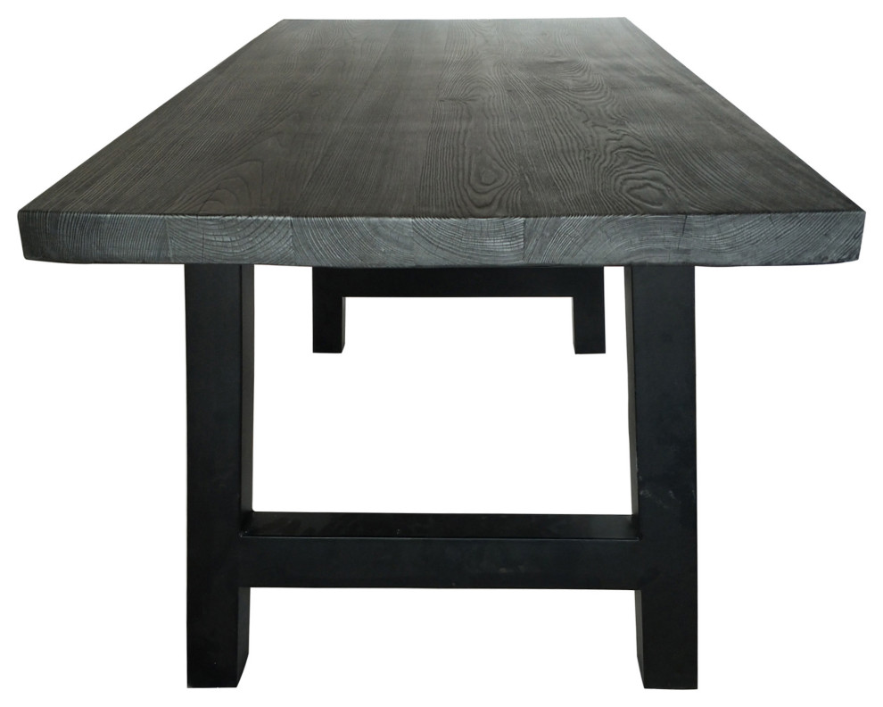 GDF Studio Edward Outdoor Light Weight Concrete Dining Table   Industrial   Outdoor Dining Tables   by GDFStudio  Houzz