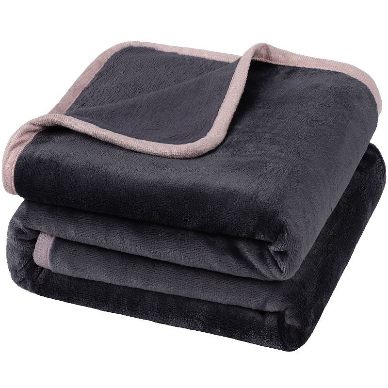 Soft Luxury Flannel Fleece Bed Blankets 1 Pc Throw 50x60