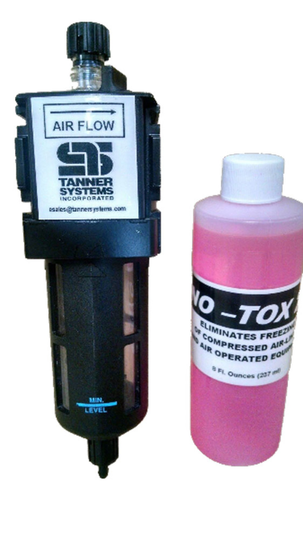 Compressed Air De-Icer Kit with 8 Oz No-Tox2 Antifreeze Compound ;