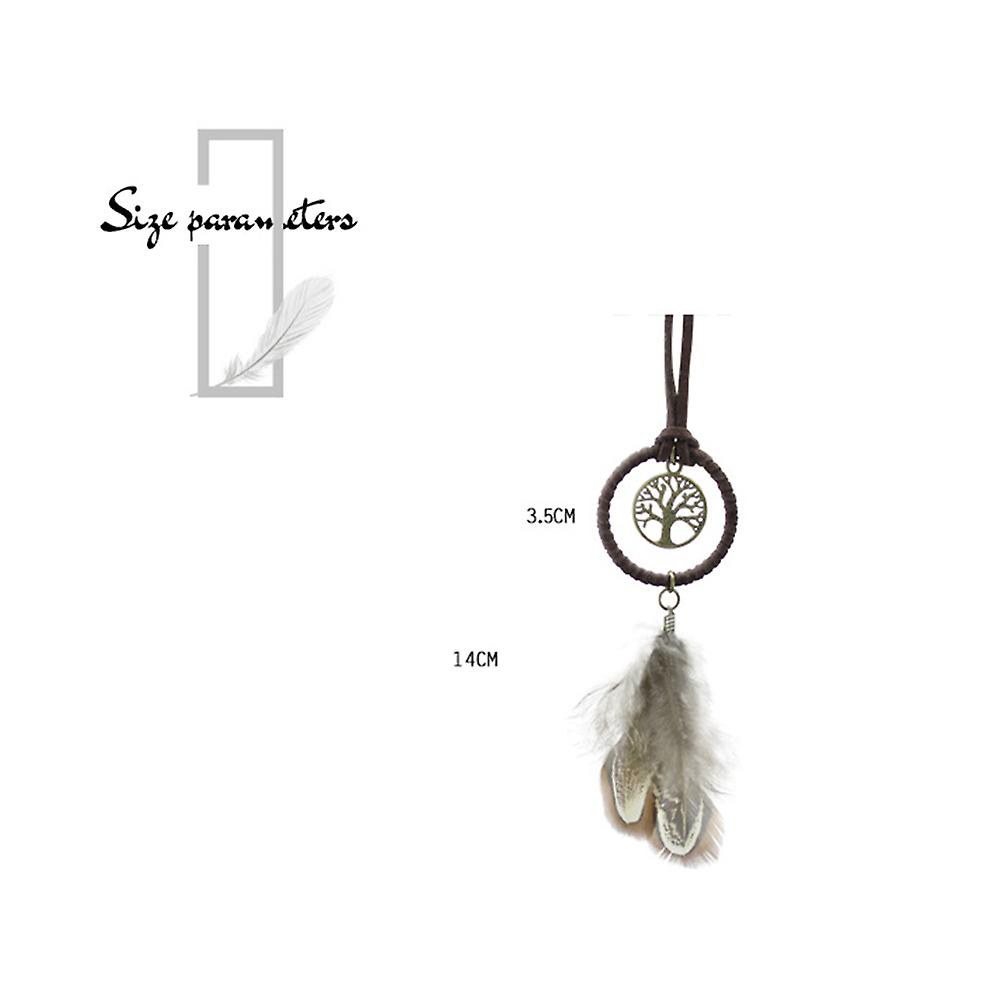 Key Chain Car Accessories Car Key Chain Feather Wallet Pendant Gift