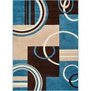 Well Woven Ruby Galaxy Waves Modern Area Rug