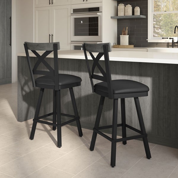 Amisco Snyder Swivel Counter and Bar Stool