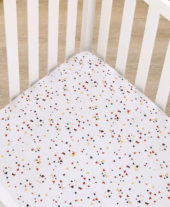 Disney Mickey Mouse Confetti Crib Sheet