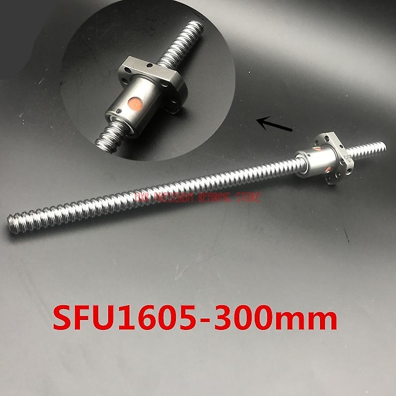 Linear Rail Axk Cnc Router Parts Sale 16mm Sfu1605 300mm Ball Screw Rolled Ballscrew 1pc L With 1605 Ballnut Cnc Parts