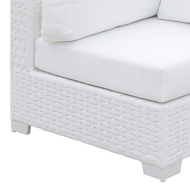 Florent Outdoor Corner Chair White Mibasics