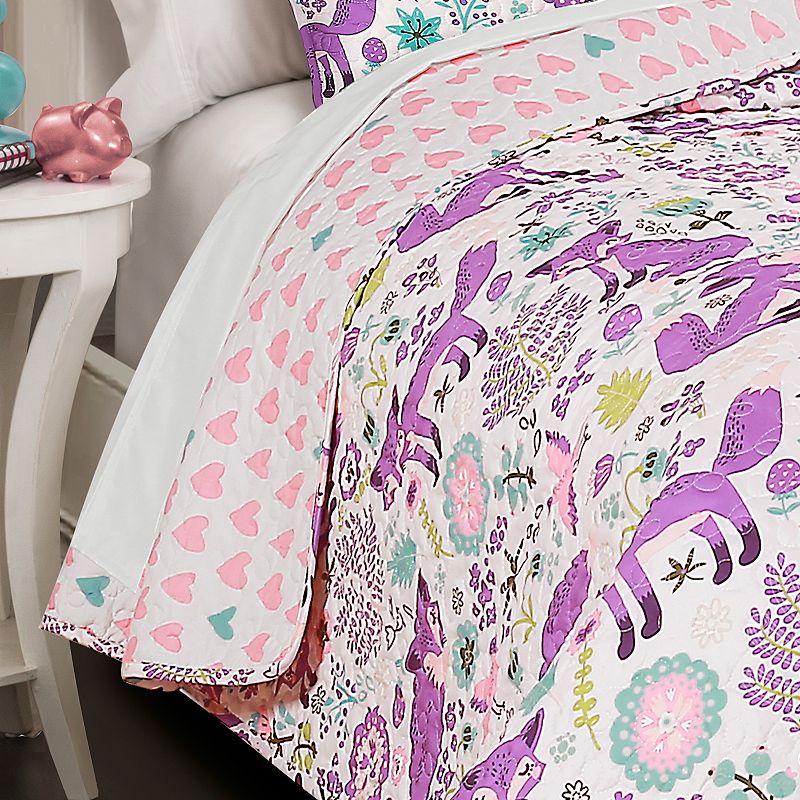 Lush Decor Pixie Fox Quilt Set