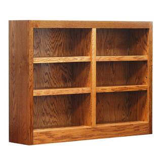 Concepts In Wood 36 in. Dry Oak Wood 6-shelf Standard Bookcase with Adjustable Shelves MI4836-D