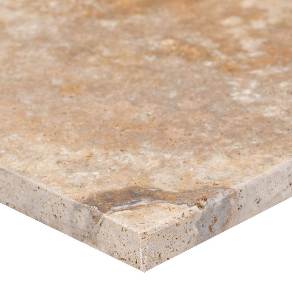 MSI Porcini Pattern Tumbled Travertine Paver Kits (360 Pieces480 sq. ft.Pallet) TPOR10KITS