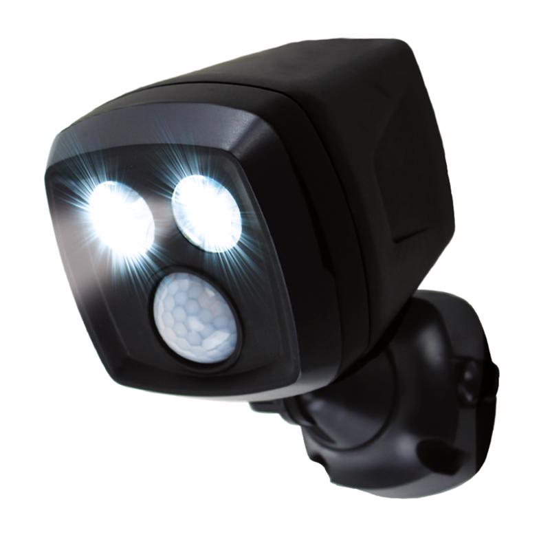 6016874 SPOTLIGHT LED BLK 500L Handy Brite Motion-Sensing Battery Powered LED Black Spotlight (Pack of 1)