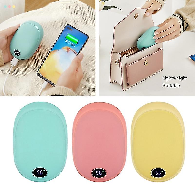 2 In 1 Usb Heater Rechargeable Electric Warmer Quick Hand Warmer Heat Heater Light Safety Pocket Mobile Power 10000 Mah
