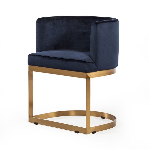 Navy Blue Velvet Dining Chair