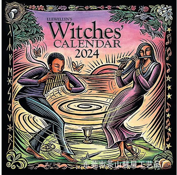 2024 Witches Calendar Cross-border Explosion Witches' Calendar Witches' Gifts Creative Personalized Calendar-12 