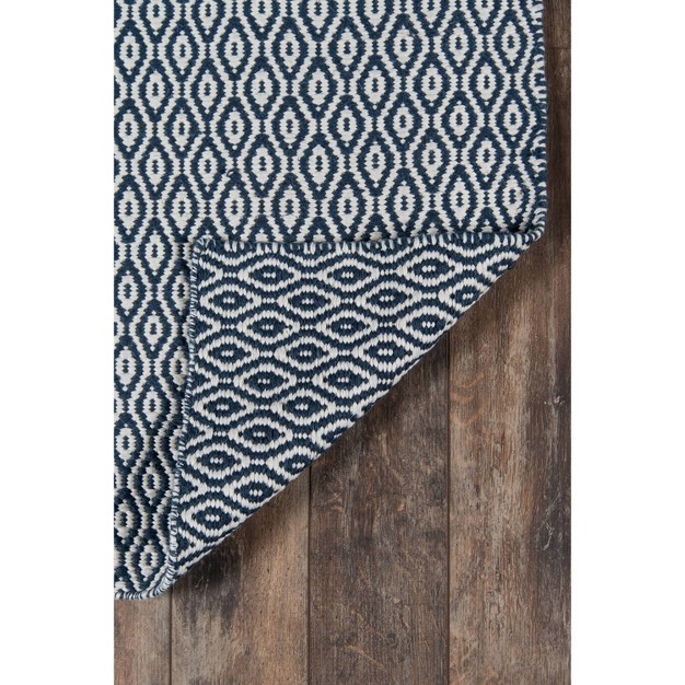 Newton Davis Hand Woven Recycled Plastic Indoor outdoor Rug Navy Erin Gates By Momeni