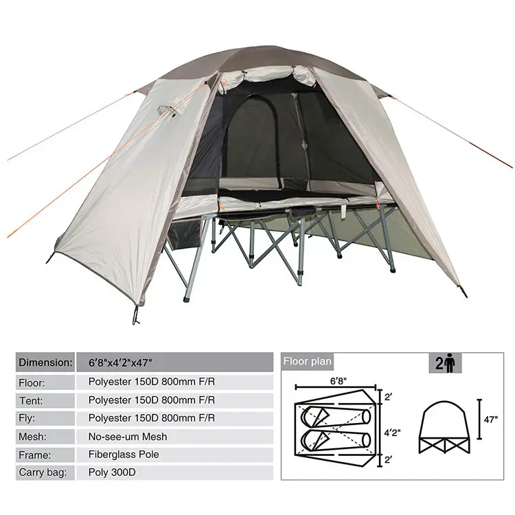 New Style high quality Custom Logo outdoor camping Hiking Equipment Windproof tents 1 2  persons