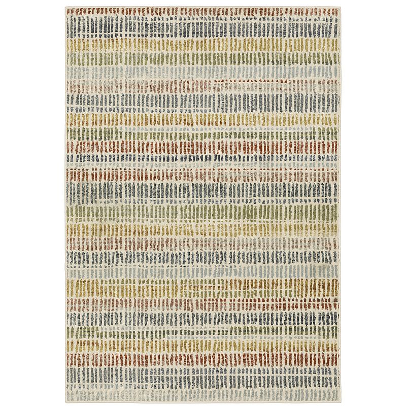 StyleHaven Bassel Distressed Striped Area Rug