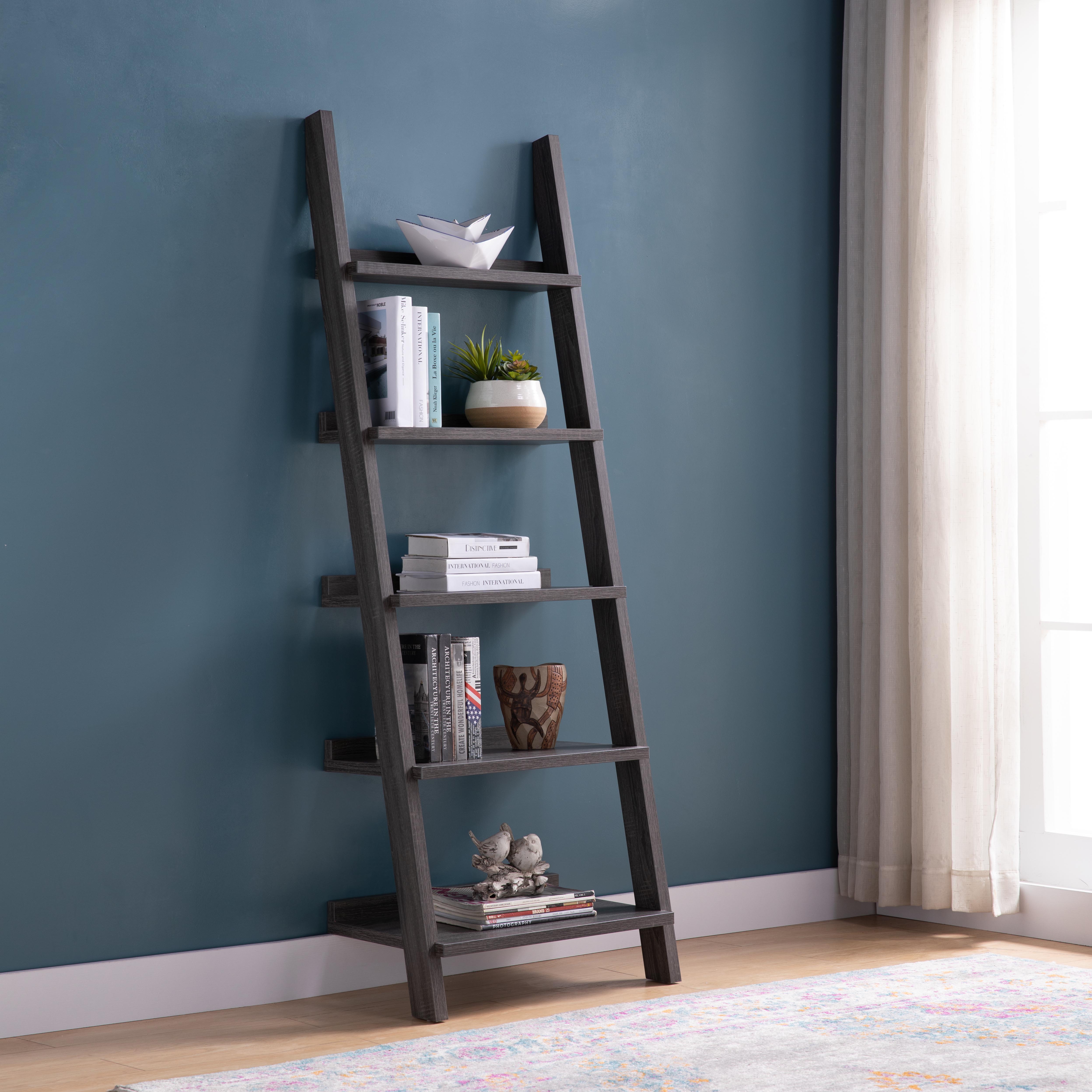 223068 | BOOKCASE LADDER (BOX 1.2.) - DISTRESSED GREY