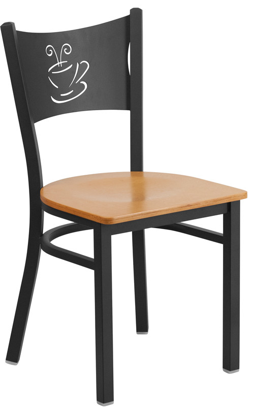 HERCULES Series Coffee Back Metal Restaurant Chair Vinyl Seat   Transitional   Dining Chairs   by Beyond Design  ampMore  Houzz