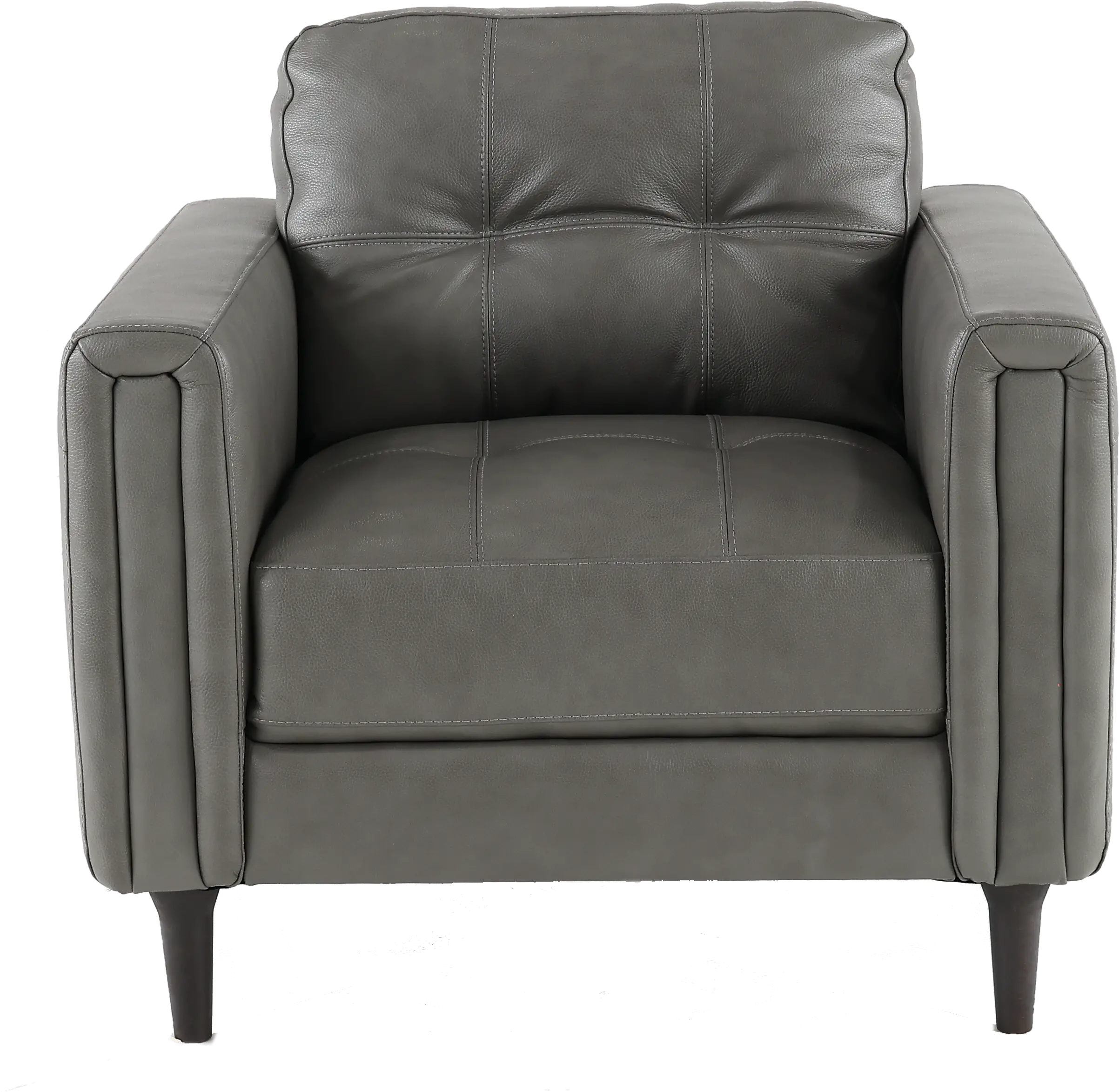 Verona Gray Leather Chair