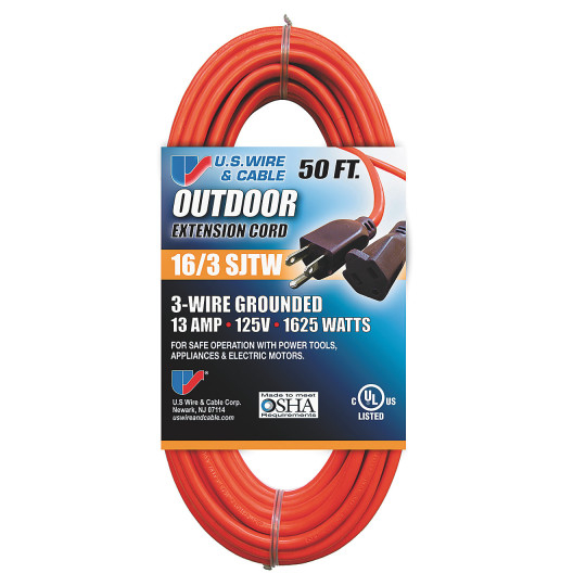 United Wire   Cable Indoor Outdoor Extension Cord ...