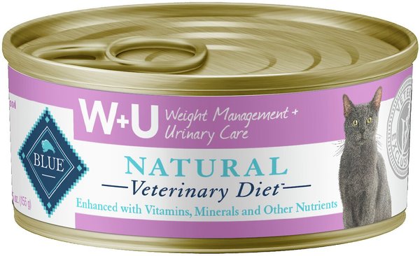 Blue Buffalo Natural Veterinary Diet W+U Weight Management + Urinary Care Grain-Free Wet Cat Food