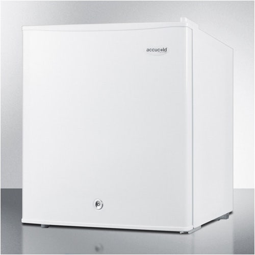 Summit Appliance S19LWH Compact Refrigerator-Freezer With Front-Mounted Lock For General Purpose Use;