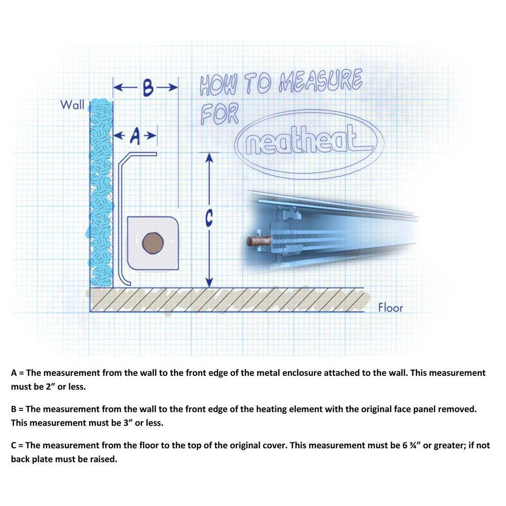 NeatHeat 3007 Original Series Splice Plate - Hot Water Hydronic Baseboard Covers (Not for Electric Baseboard) NEATHEATSPL