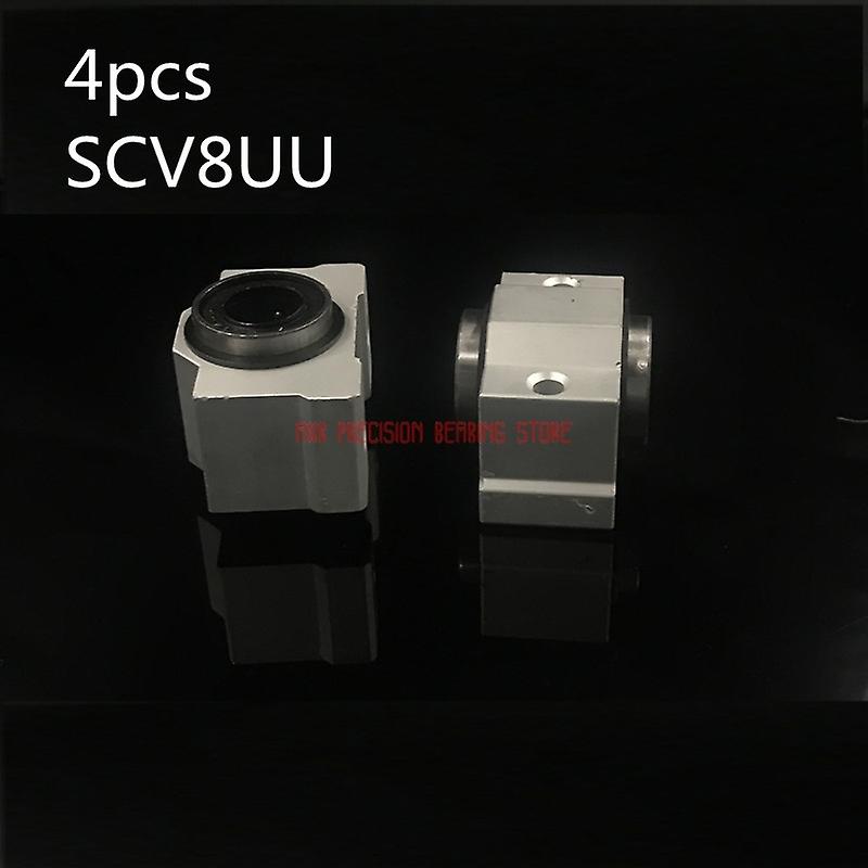 Cnc Router Parts Axk Linear Rail 4pcs Free Shipping Sc8vuu Sc8v Scv8uu Scv8 Linear Bearing Block Diy Slide Units Cnc Router