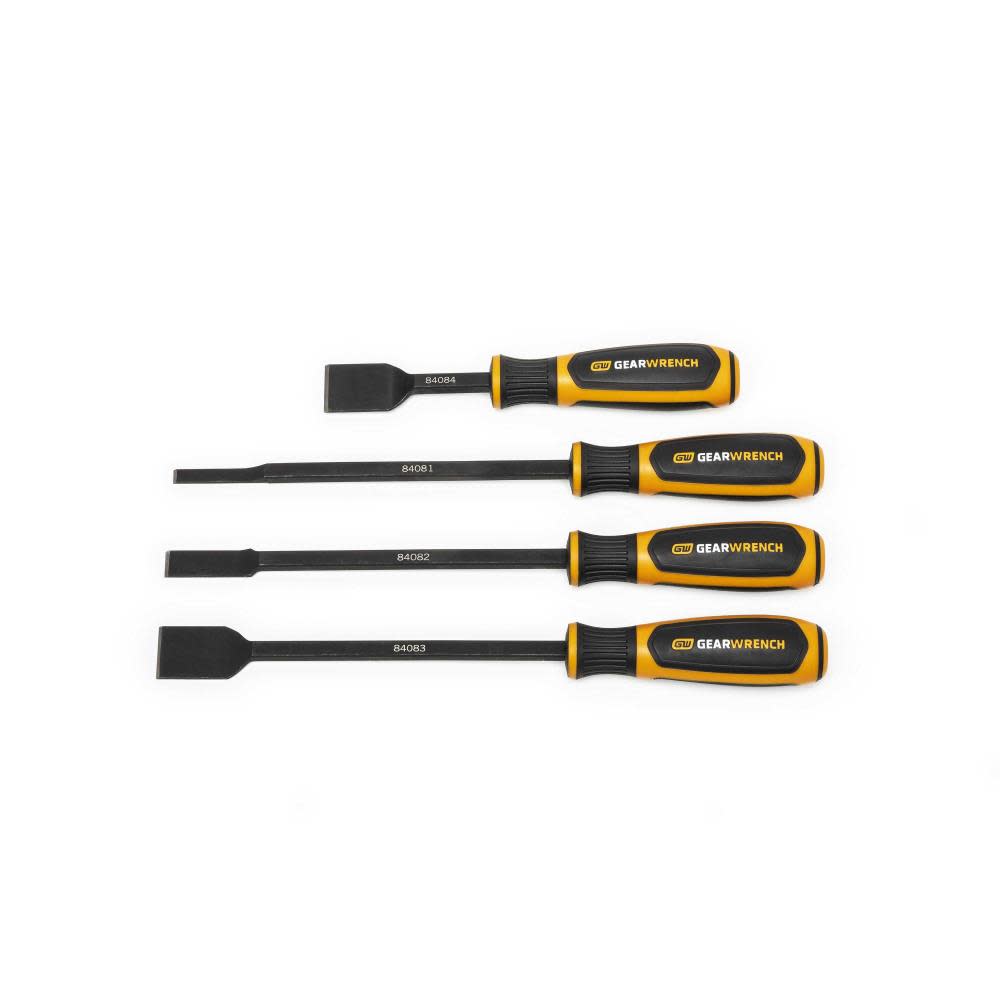 GEARWRENCH Dual Material Wide Scraper Set， 4Pc