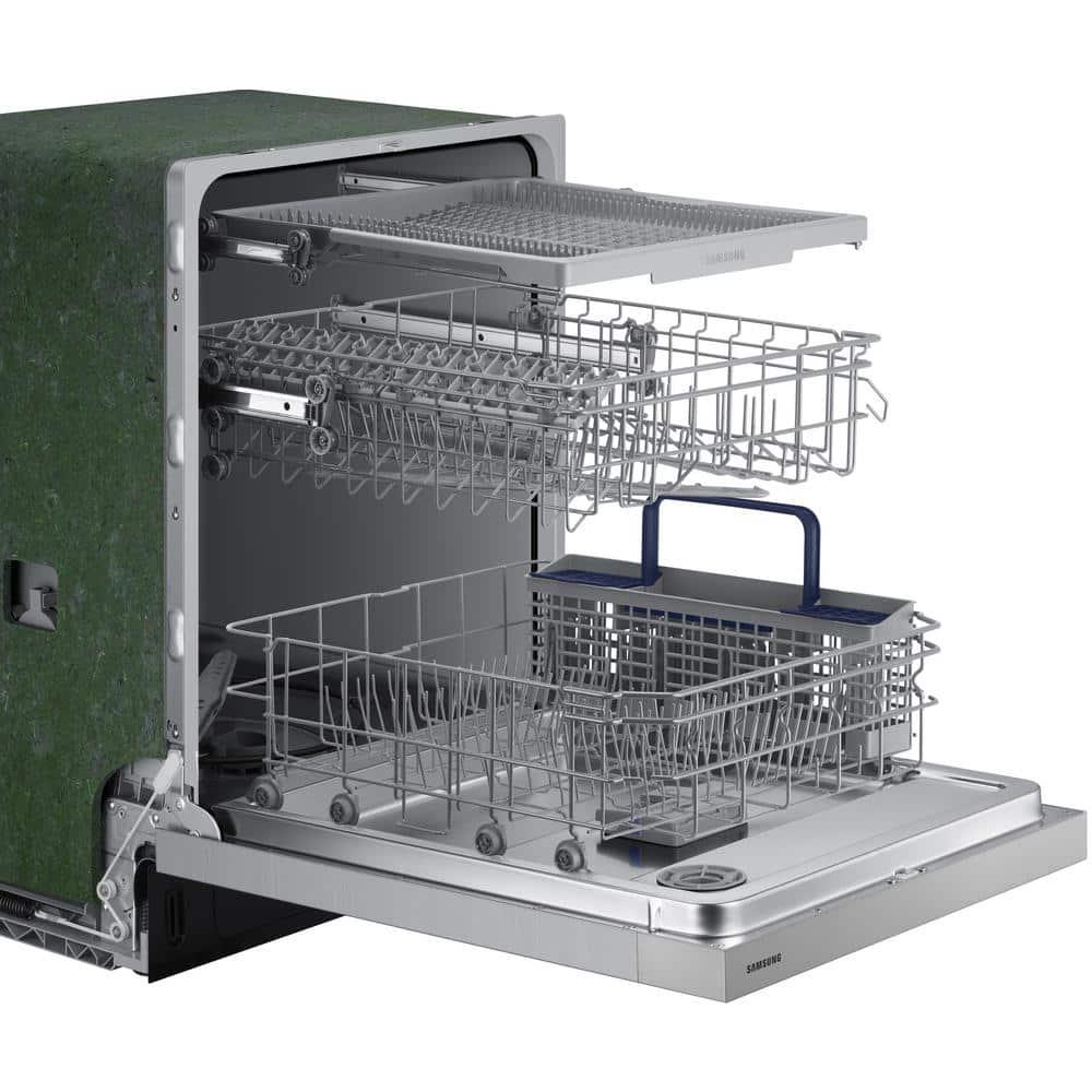  24 in Front Control Dishwasher in Stainless Steel with 3rd Rack 51 dBA