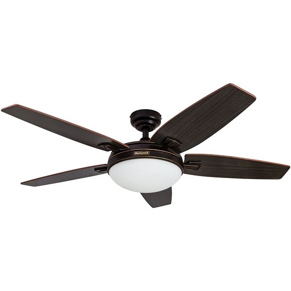 Honeywell Carmel Espresso Bronze Ceiling Fan with Integrated Light and Remote - 48-inch Shopping - The Best Deals on Ceiling Fans | 22393897