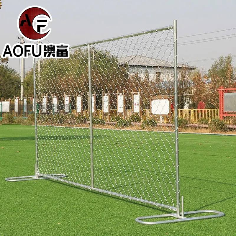 6 Foot 8 Foot High Industry Hot Dip Galvanized Chain Link Fence Poultry Fence Metal Chain Link Iron Wire Mesh