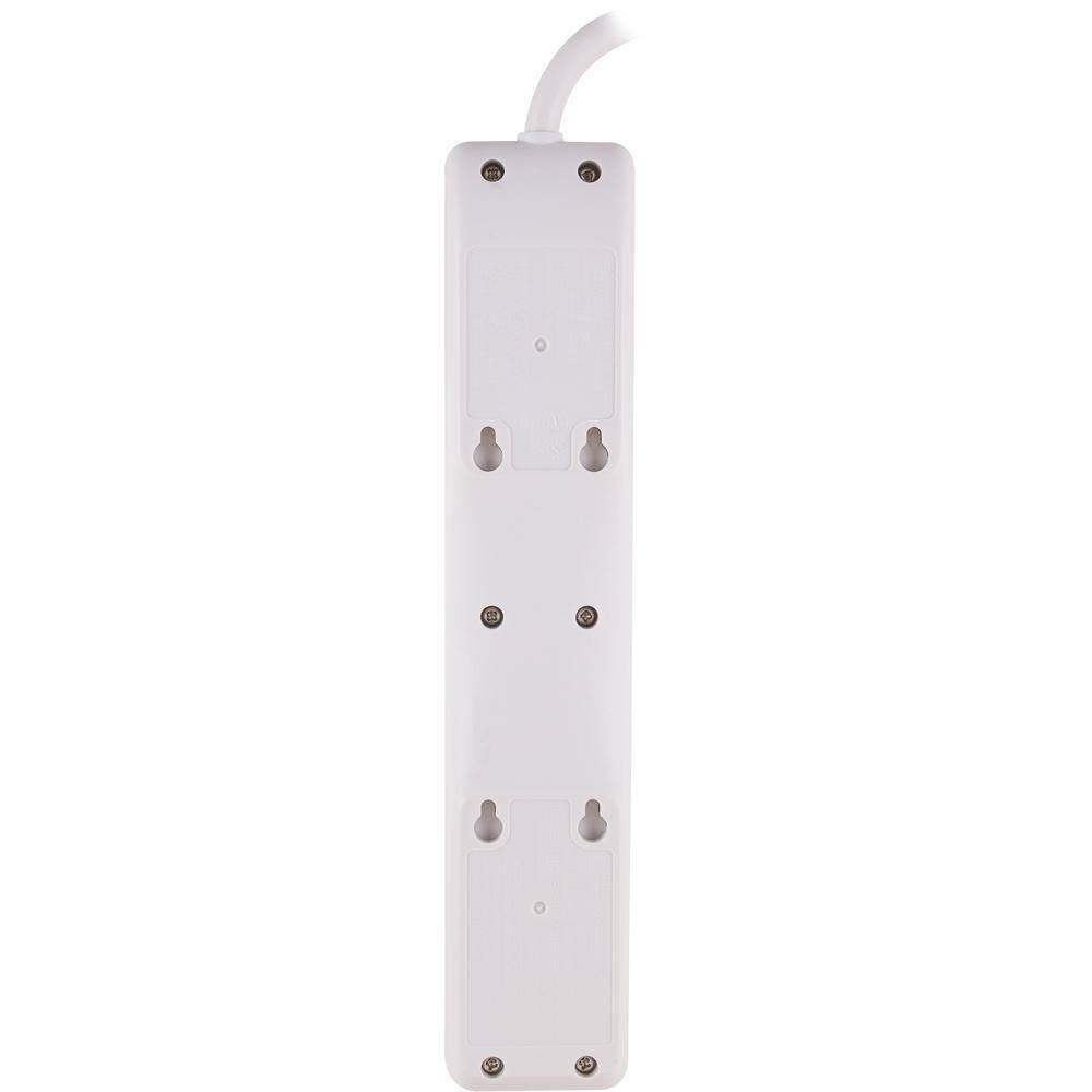 GE 8 ft. Cord 4-Outlet 2 USB Port Surge Protector 25798