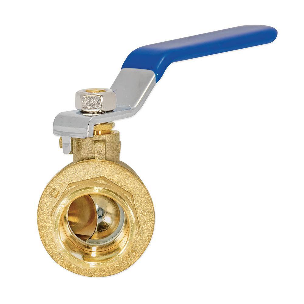 EASTMAN 34 in. x 34 in. Brass Sweat C x C Heavy Duty Full Port Ball Valve 20063LF