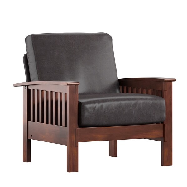 Hills Mission-Style Oak Accent Chair by iNSPIRE Q Classic