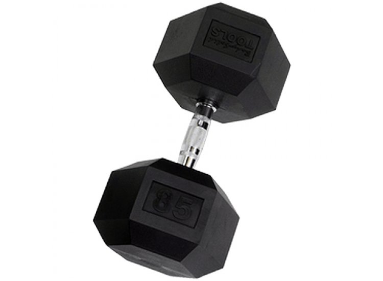 Body-Solid 85 Lb. Rubber Coated Hex Dumbbell