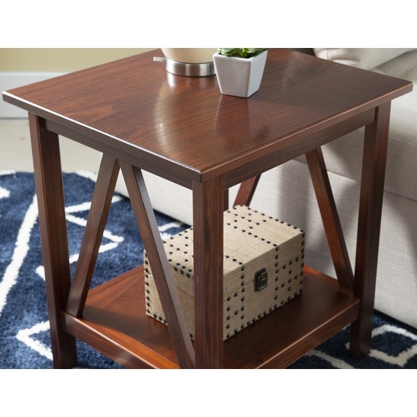 Porch and Den Massey Antique Tobacco Side Table