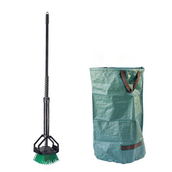 Stab-A-Nut Sweet Gum Ball Harvester - Bag-A-Nut - Nut Picker Upper + Reusable Collection Bag (A9201)