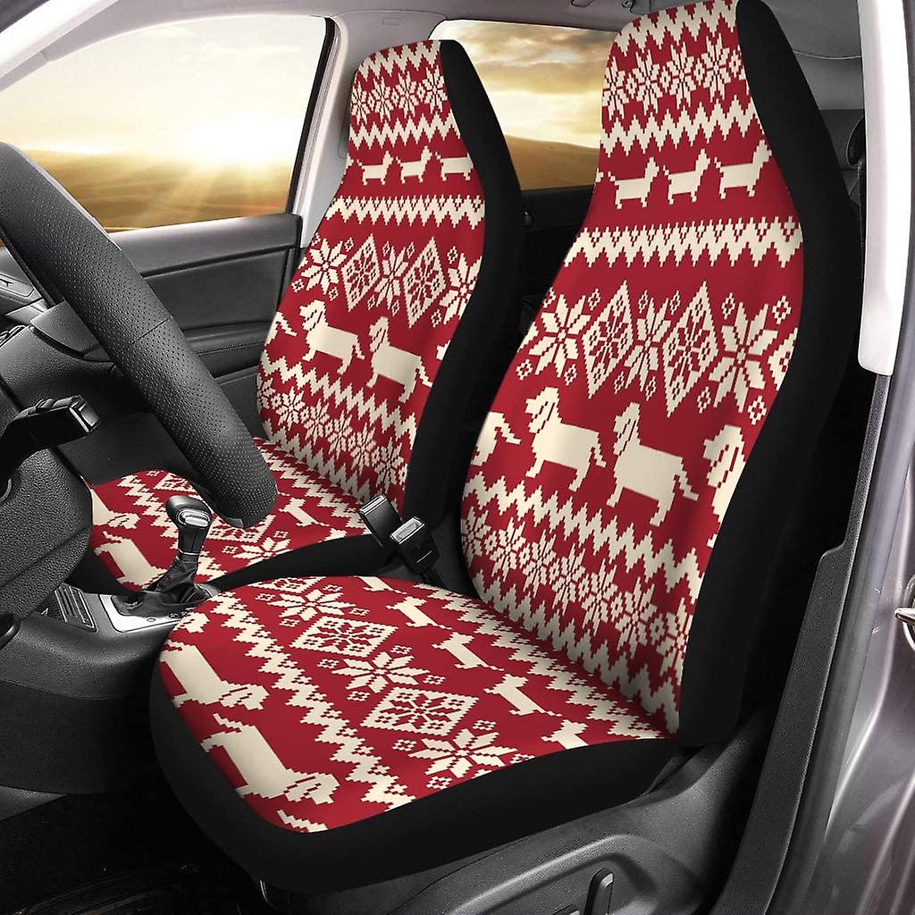 Set Of 2 Car Seat Covers Sausage Universal Auto Front Seats Protector Fits For Car，suv Sedan，truck