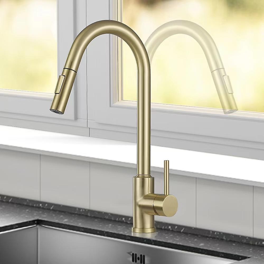 Touch Sensor Kitchen Faucets Pull Out Sensor Faucet Stainless Steel 360 Rotation Crane Induction Mixed Tap Touch Sink Tap